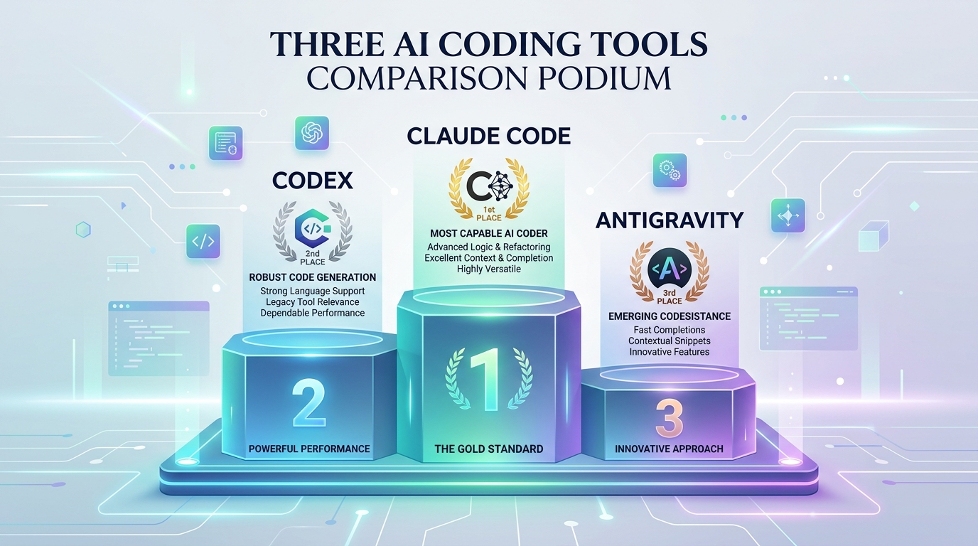 Codex Claude Code Antigravity 比較図 2026年版