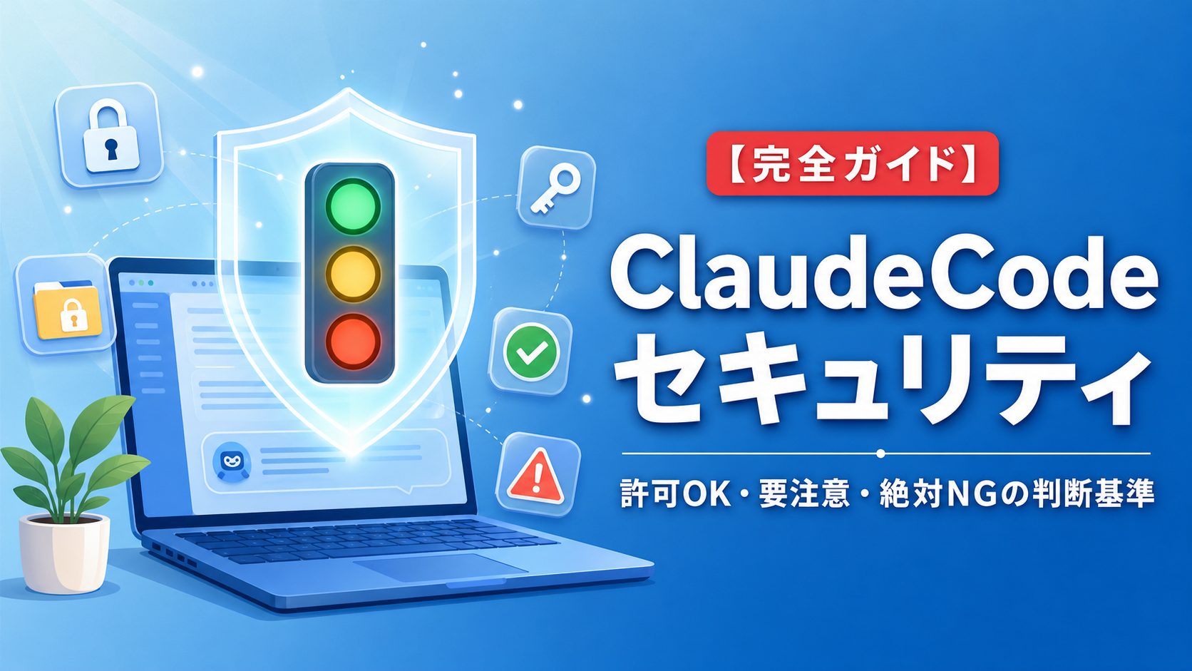 【完全ガイド】ClaudeCodeのセキュリティ｜許可していいこと・要注意・絶対NGの判断基準を解説